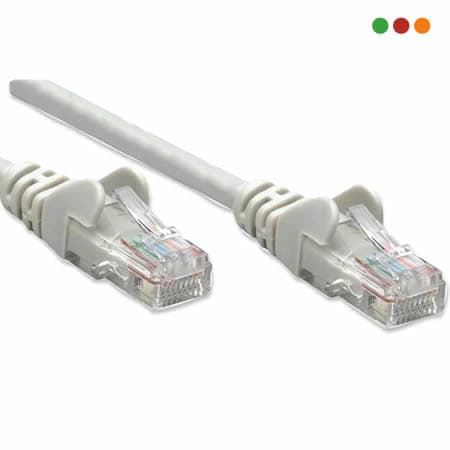 Patch Cat6 10,5 m / 35 feet Gris 100% COBRE - Intellinet - 2