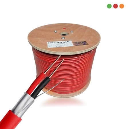 INCENDIO - Cable AWG18 BLINDADO 2x1mm + T 0,50 | 305mts | F3018/2 - INNOVA