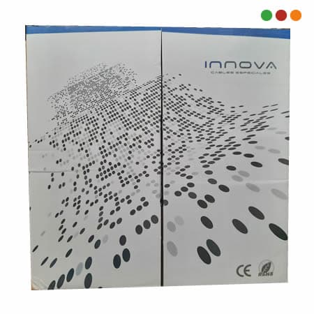 Cable UTP Cat 6 EXTERIOR / Negro / CCA / 305 Mts | 1410/6E - BY INNOVA - 3
