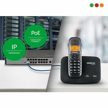 Telefonia | Telefono IP INAL - TIP 1001D / PoE / SIP 2.0 / Altavoz - INTELBRAS - 4