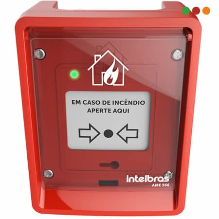 INCENDIO - Direccionable Pulsador Manual AME 566 / UV / IP66 - INTELBRAS - 2