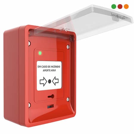 INCENDIO - Direccionable Pulsador Manual AME 566 / UV / IP66 - INTELBRAS - 3