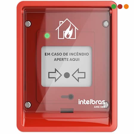 INCENDIO - Direccionable Pulsador Manual AME 566 / UV / IP66 - INTELBRAS