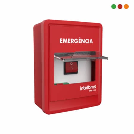INCENDIO_X- Accionador Manual de BOMBA | AMB 3201 | 1 BOTON - INTELBRAS - 3