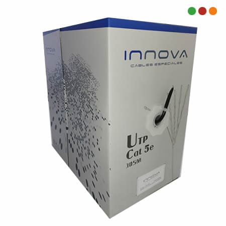 Cable UTP / FTP Cat. 5E 4p x 0,50 mm (exterior) 1413/5Ex 305m 100% Cobre  INNOVA
