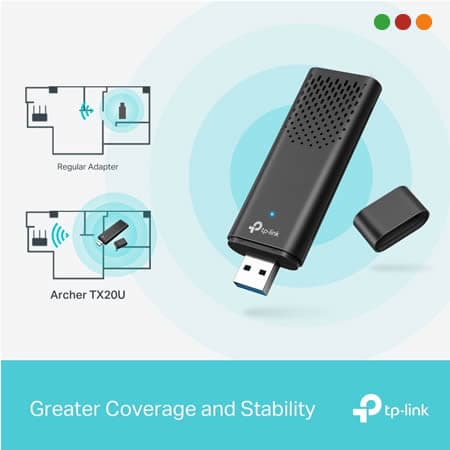 Red Inal - Adap. USB 3.0 TX20U | AX1800 | Dual Band | WiFi | Archer | TP-LINK - 3
