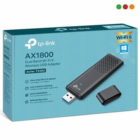 Red Inal - Adap. USB 3.0 TX20U | AX1800 | Dual Band | WiFi | Archer | TP-LINK - 4