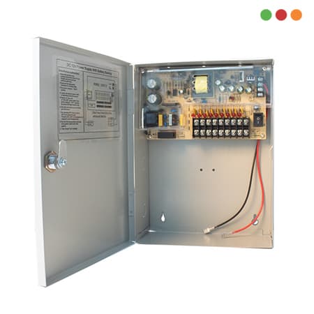 CCTV | ACC | Fuente AC/DC RESPALDO 12V 120w 10A - 9 Ch - Llave | Anbyte