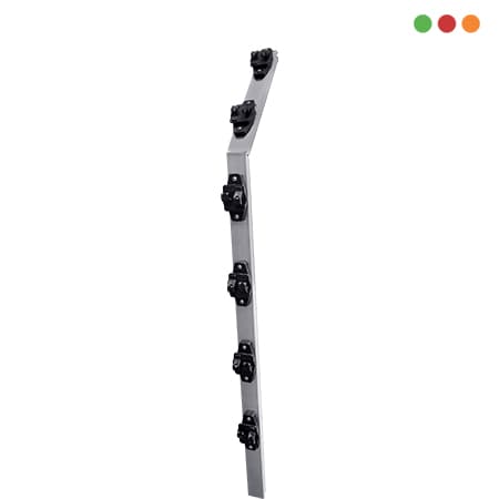 Cerca Electrica | Asta TUBULAR 25mm | 6 aisladores W | 95cm | 45º x 2 - IGECAST