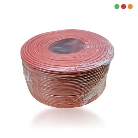 INCENDIO - Cable AWG20 BLINDA | 2x 0,8m + T 0,50 | 305M | Rojo F3020/2 - INNOVA - 4