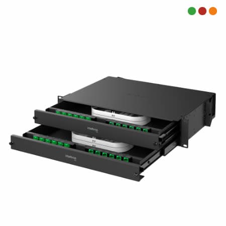 FIBRA - Distribuidor INTERNO OPTICO / Band. DES. SC/APC DIO 48FO D 2U INTELBRAS - 3
