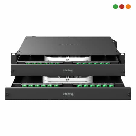 FIBRA - Distribuidor INTERNO OPTICO / Band. DES. SC/APC DIO 48FO D 2U INTELBRAS