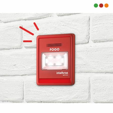 INCENDIO - Direccionable SIRENA audiovisual SAV 521E - INTELBRAS - 4