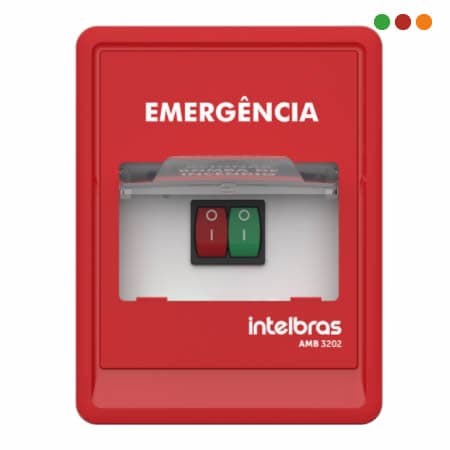 INCENDIO_X- Accionador Manual de BOMBA | AMB 3202 | 2 BOTONES - INTELBRAS - 2