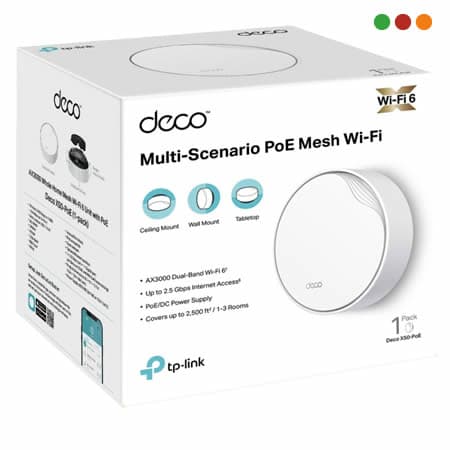 zzRed Inal - Deco X50 Mesh AX 3000 | PoE | Pack x1 | Mesh | TP-LINK - 4