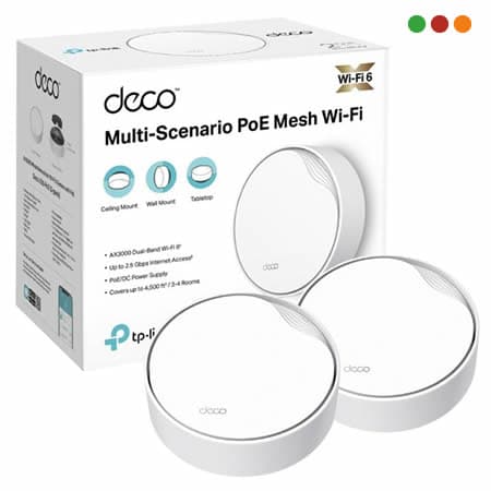 Red Inal - Deco X50 Mesh AX 3000 | PoE | Pack x2 | Mesh | TP-LINK - 4