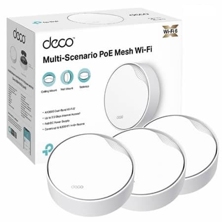 Red Inal - Deco X50 Mesh AX 3000 | PoE | Pack x3 | Mesh | TP-LINK - 4