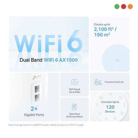 Red Inal - Deco X10 Mesh AX 1500 | Pack x 2 | WIFI 6 | TP-LINK - 2