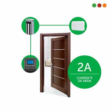 Cerraduras - Fuente Respaldo MINI s/bat 12v 2a C/Tem | FA 1220S MINI | Intelbras - 3