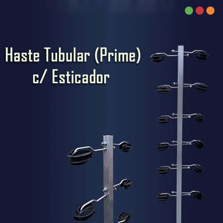 Cerca Electrica | Asta TUBULAR 25mm | 12 aisladores Castaña | 95cm - IGECAST - 2
