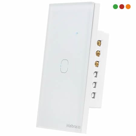 Smart Home | Llave de Luz TOUCH Wifi x1 | EWS 1001 IZY | BLANCO - INTELBRAS - 2
