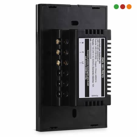 Smart Home | Llave de Luz TOUCH Wifi x1 | EWS 1001 IZY | NEGRA - INTELBRAS - 3