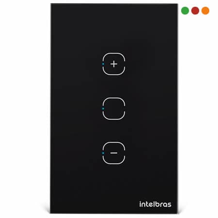 Smart Home | Llave de Luz TOUCH DIMMER Wifi | EWS 1101 IZY | NEGRA - INTELBRAS