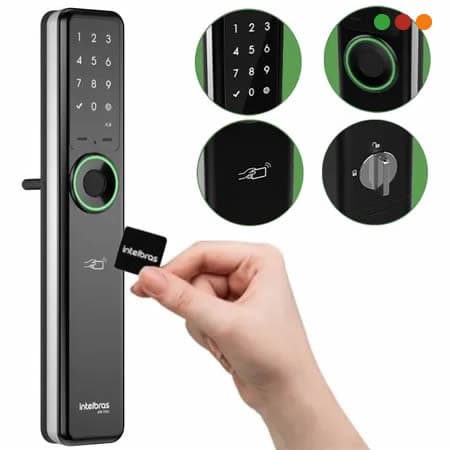 Smart Home | Cerradura SMART de EMBUTIR con HUB | IFR 7001+ IZY |  INTELBRAS - 3