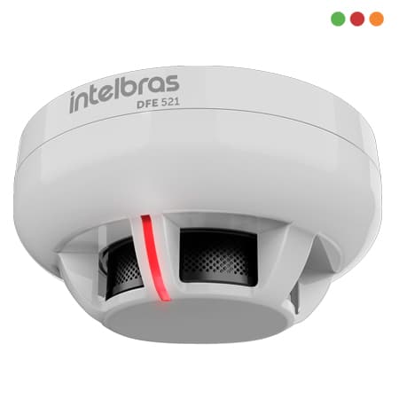 INCENDIO - Direccionable Sensor de HUMO con BASE | DFE 521 | 2 Hilos - INTELBRAS - 2