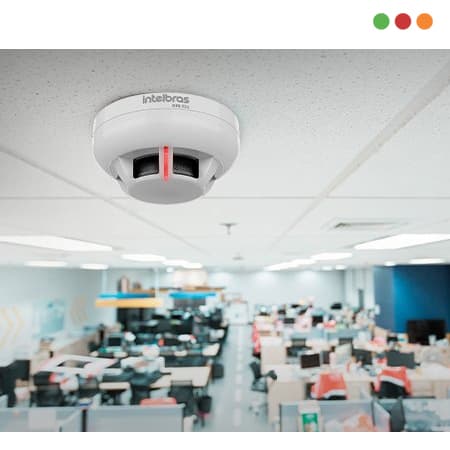 INCENDIO - Direccionable Sensor de HUMO con BASE | DFE 521 | 2 Hilos - INTELBRAS - 4