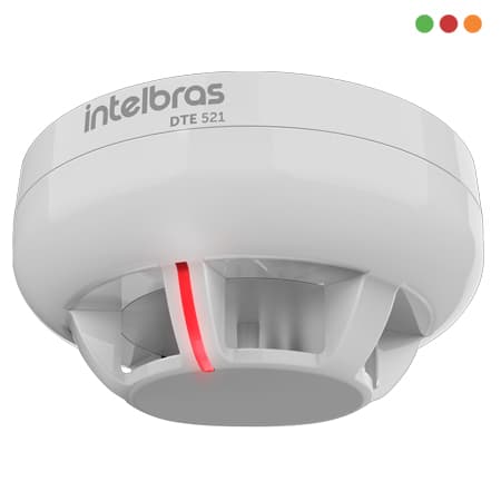 INCENDIO - Direccionable Sensor de Temp. Con BASE | DTE 521 | 2 Hilos INTELBRAS - 3