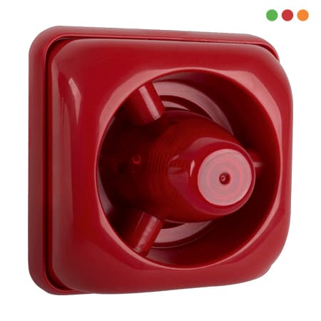 Alarma | Sirena Interior AUDIO VISUAL - SAV 420 C ROJA | 12/24v - INTELBRAS - 4