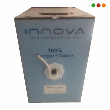 Porteria | Cable 6 x AWG22 + Tierra / 150 mts / Interior Blanco / 100% Cobre AFT