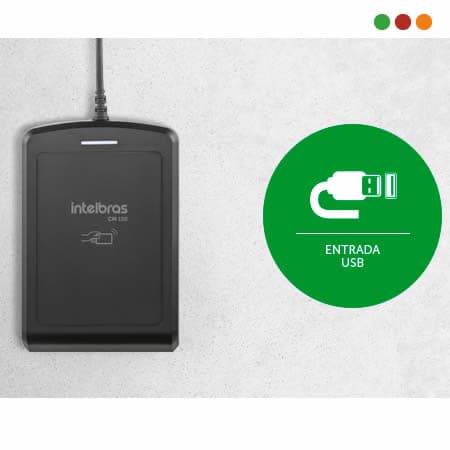Porteria | Cont. de Acceso | Lector de Escritorio RFID / CM 100 - Intelbras - 2