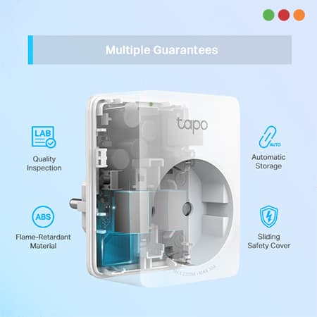 Smart Home | TAPO | Enchufe inteligente | Schuko | Pack x 1 | P100 - TP-LINK - 3