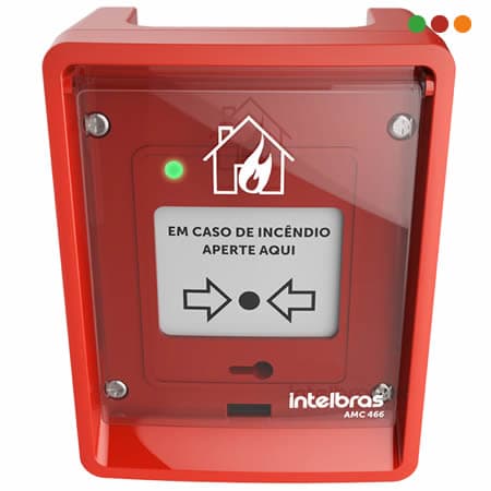INCENDIO_X - Convencional Pulsador Manual AMC 466 / Plastica / IP66 - INTELBRAS - 2