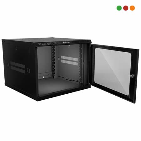 Racks - Rack de Pared   8U  Mini | L.55 x A.42 x P.57 / MRD 857 - INTELBRAS - 2
