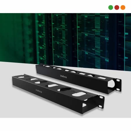 Racks - Organizador Cables 1U /  4 cm / METALICO | OCH1U 40 - INTELBRAS - 2