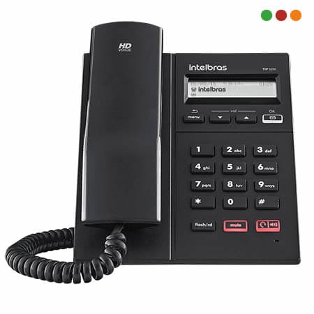 zzTelefonia | Telefono IP - TIP 125i | Headset RJ9 / Altavoz Intelbras