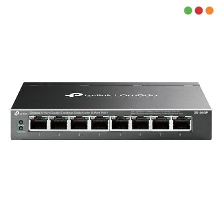 Switch | 8p | Giga | 8p PoE+ | Mesa | Omada | DS108GP | TP-LINK