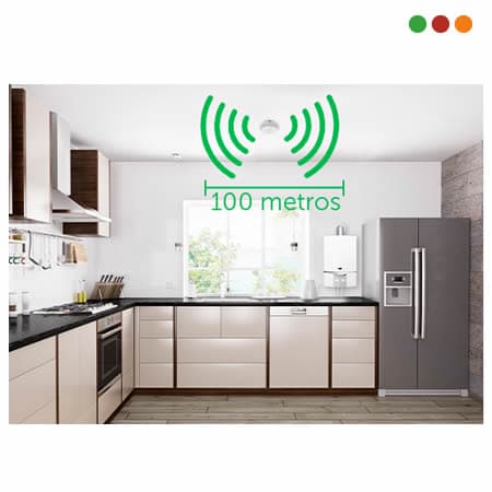 Smart Home | Sensor de Monóxido de Carbono | 100 mts | IDM 620 IZY - Intelbras - 4