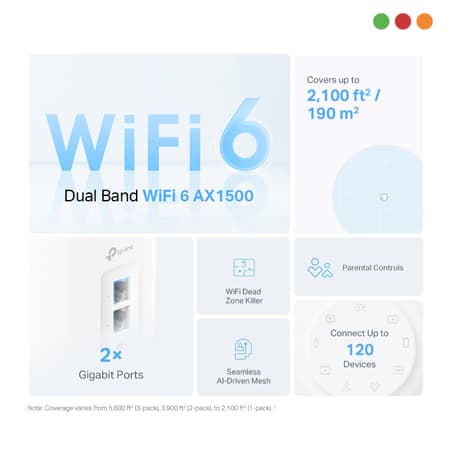 Red Inal - Deco X10 Mesh AX 1500 | Pack x 1 | WIFI 6 | TP-LINK - 2