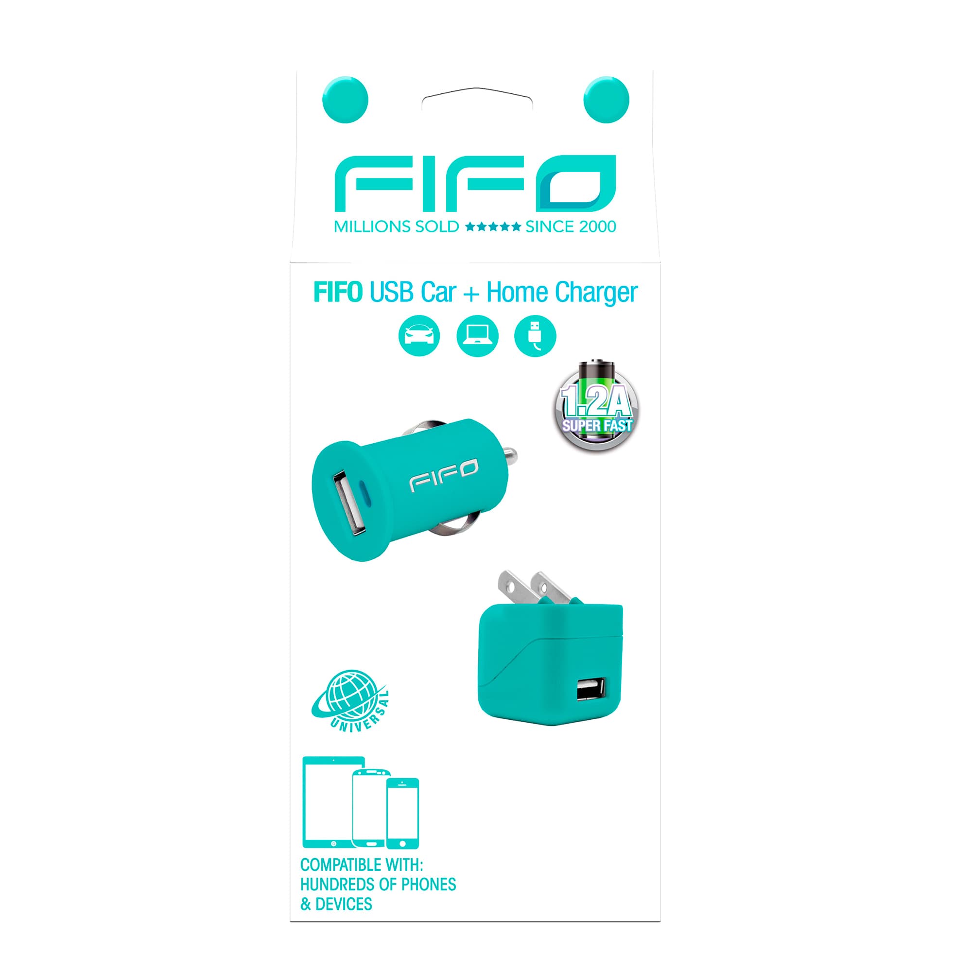 Cargadores De Auto Y De Casa Usb Fifo 1,2a - 2