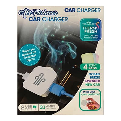 Cargador Fifo Compacto para auto Con Ambientador 12 V Dual Usb - 2