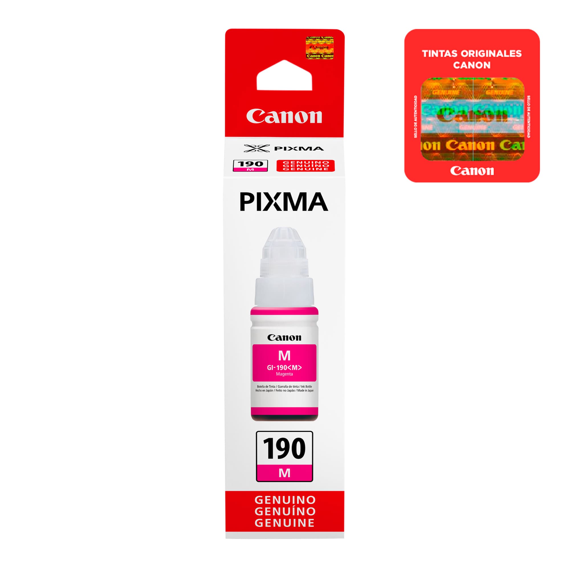 Botella De Tinta Canon Magenta GI-190 M 70ml - 2