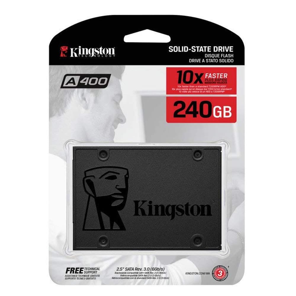 Disco Sólido 2,5'' Kingston A400 240gb Sata III - 3