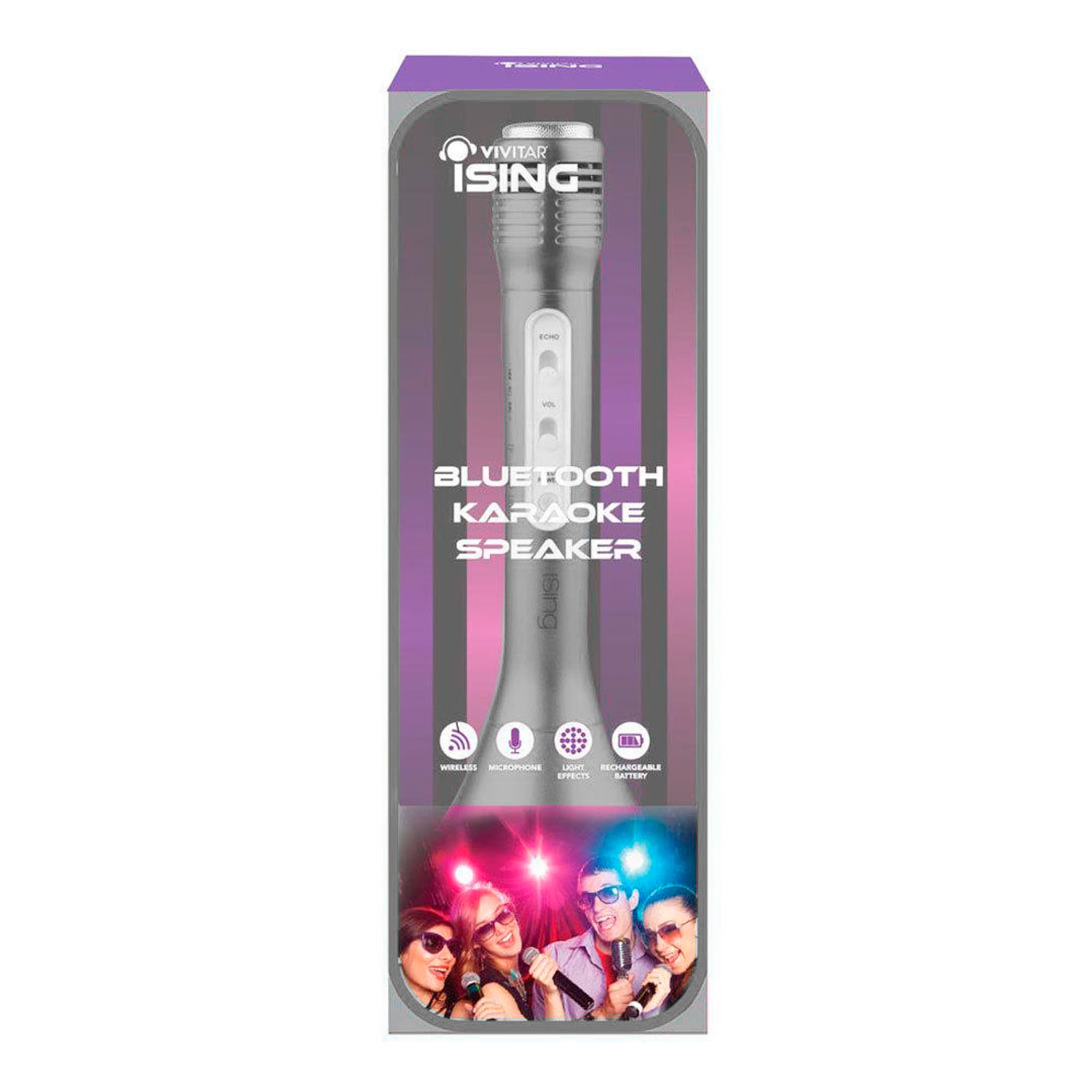 Micrófono Para Karaoke Vivitar Bluetooth Luces Led - 2