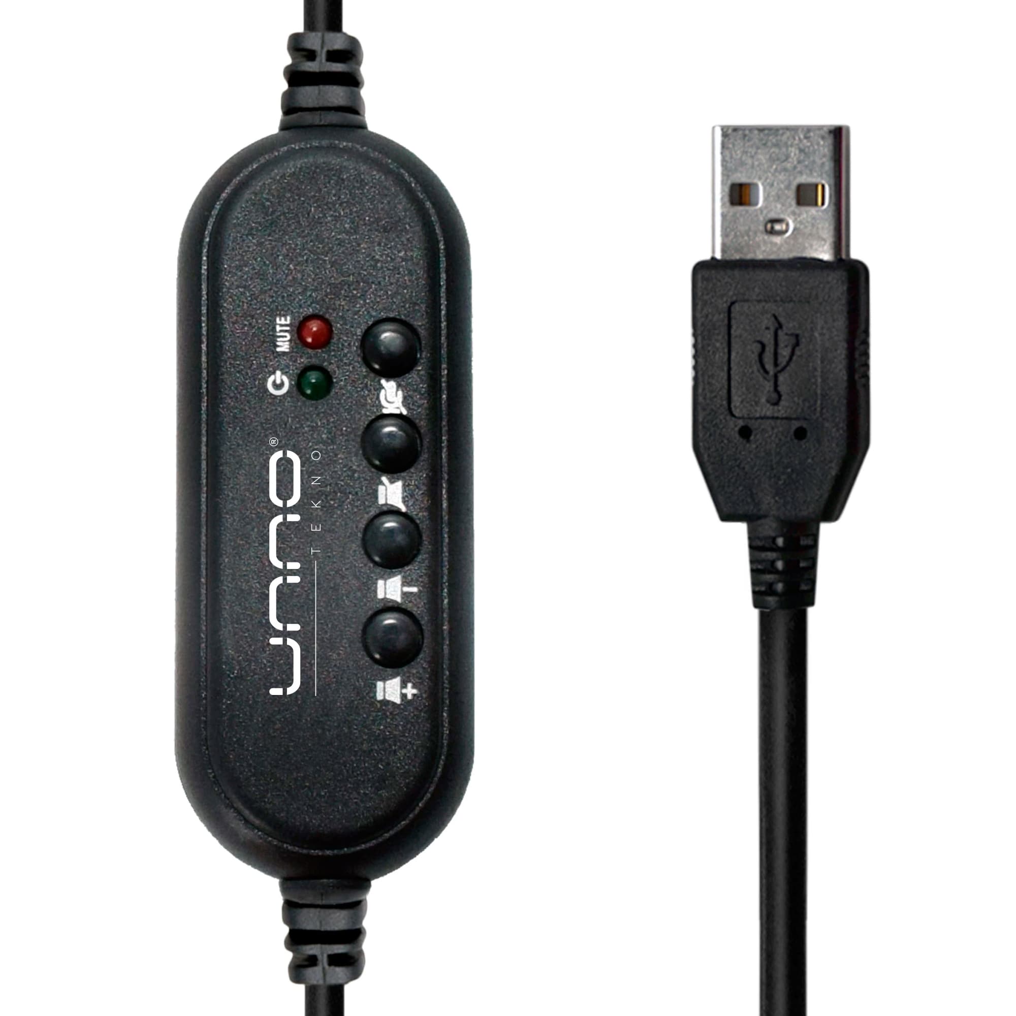 Auriculares Cableado Usb A Unno Ace 5 40mm Micrófono - 4