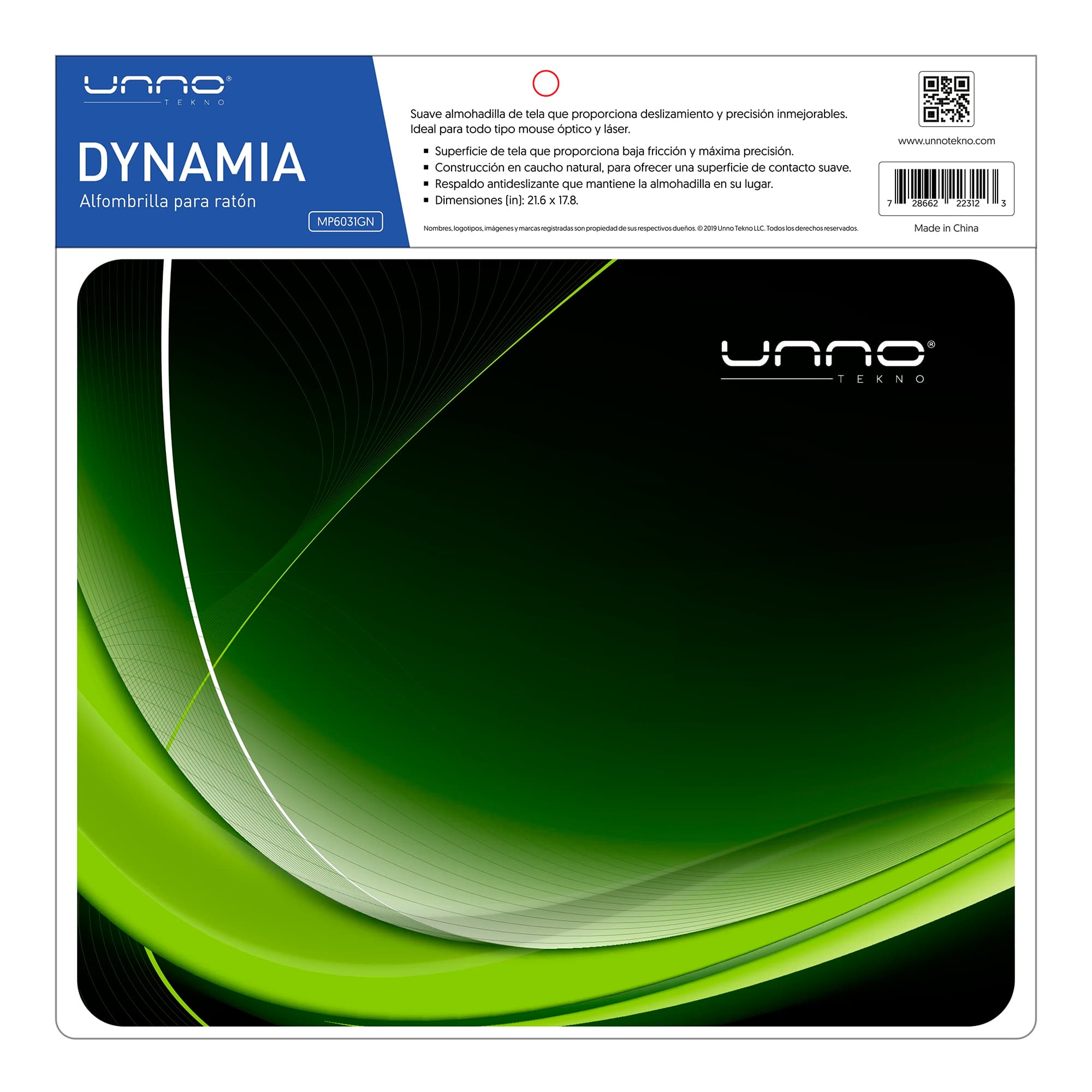Mousepad Unno Antidelizante 216x178mm - 2