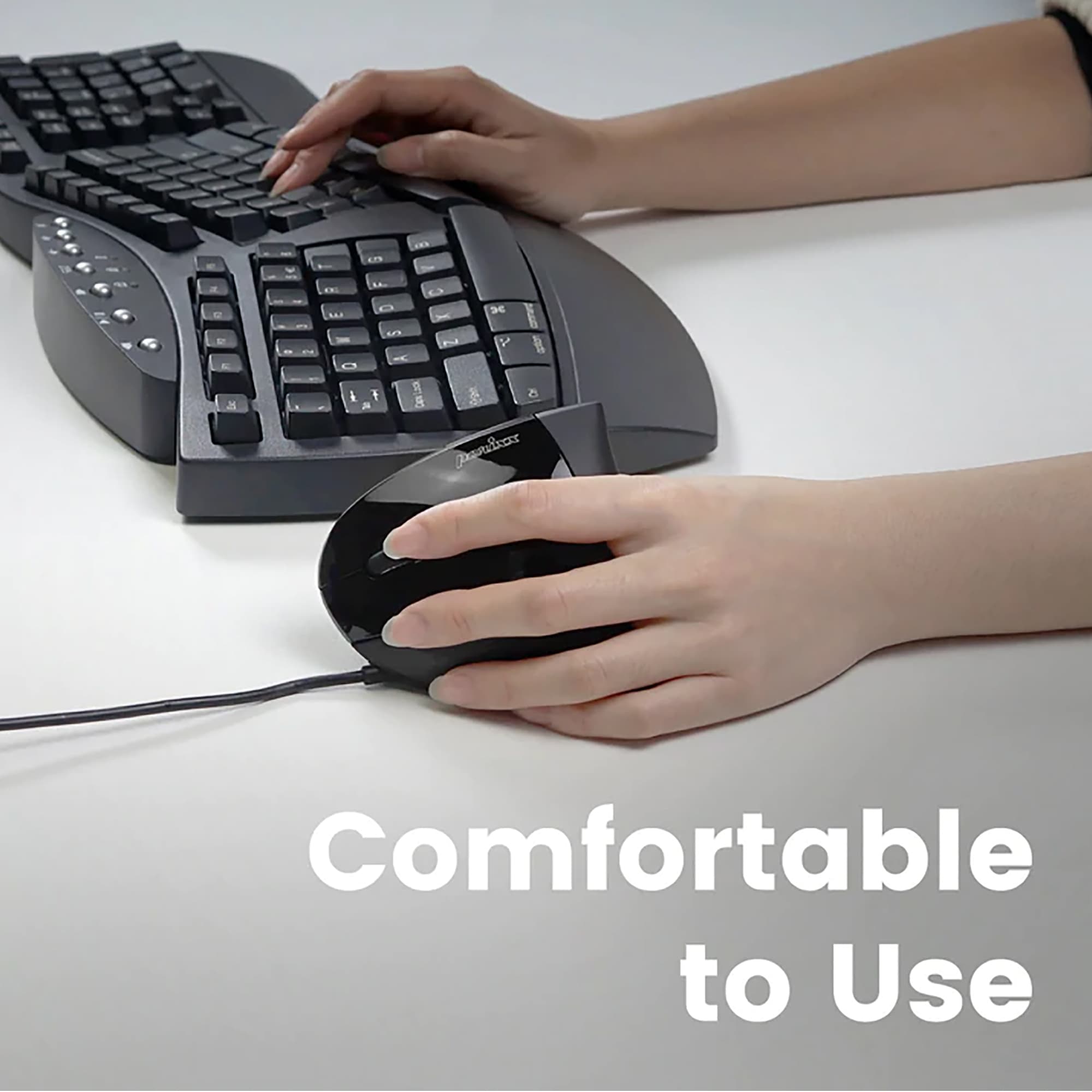 Mouse Zurdo Ergonómico Usb Perixx 513 - 4
